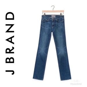 J Brand Classic Cigarette Straight Leg Denim Jeans in Bayou Indigo Blue Size 28